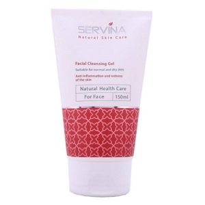 ژل شست وشوی صورت سروینا مناسب برای پوست های خشک تا معمولی Facial Cleansing Gel Servina