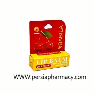 رژلب جامد نرم و براق کننده با طعم آلبالو  4 گرم بابیلا Babila