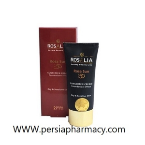 ضد آفتاب رنگی پوست خشک و حساس بژ طبیعی شماره ۲ حجم 40 میلی لیتر رزالیا Rosalia
