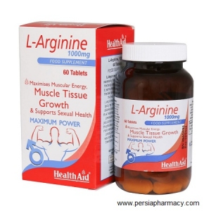 قرص ال آرژنین 1000 میلی گرم 60 عددی هلث اید HEALTH AID