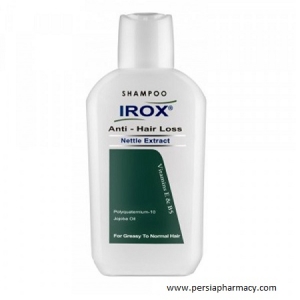 شامپو ضد ریزش مو  عصاره گزنه مناسب موهای چرب تا معمولی 200 گرمی ایروکس IROX