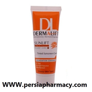 کرم ضد آفتاب رنگی مناسب پوست چرب(شماره 4 ،برنز ) DERMALIFT