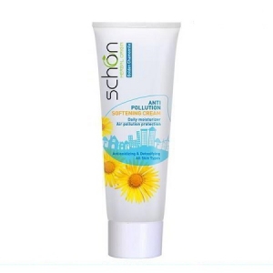 کرم نرم کننده ضدآلودگی های محیطی (آنتی پولوشن) حاوی عصاره بابونه طلایی و روغن مورینگا 75 میلی لیتری شون Schon