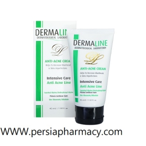 کرم مناسب پوست های جوش دار حجم 45 میلی لیتر درمالاین Dermaline