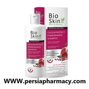 شامپو موهای رنگ شده انار 200میلی لیتری بایواسکین BioSkin