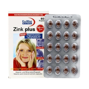کپسول زینک پلاس 10 میلی گرم يوروویتال Eurho Vital