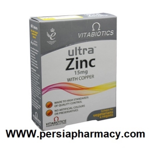 قرص اولترا زینک 60 عددی ویتابیوتیکس Vitabiotics