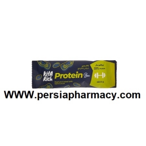پروتئین بار بادام زمینی با روکش کاکائو تلخ 45 گرمی کیتاریچ Kitarich