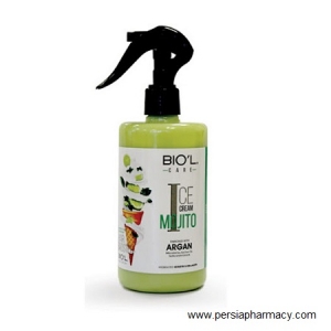 لوسیون بازسازی کننده موهای آسیب دیده بستنی موهیتو 400 میلی لیتر بیول BIOL