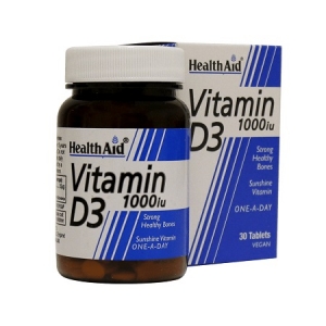 قرص ویتامین D3  هلث اید (1000واحد) HealthAid