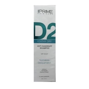 شامپو ضدشوره D2 Ichthy Dry مناسب پوست سرخشک 250 میلی لیتری پریم Prime