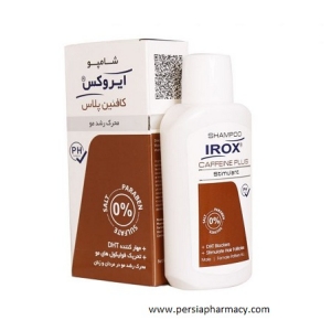 شامپو کافئین پلاس مناسب موهای دارای ریزش 200 گرم ایروکس IROX
