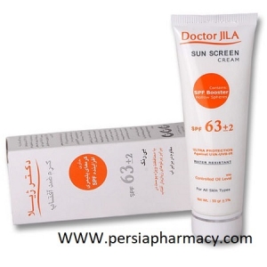کرم ضدآفتاب باچربی کنترل شده  SPF63 بی رنگ دکترژیلا Doctor Jila