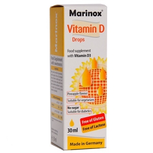 ویتامین دی قطره 30 میلی لیتری مارینوکس Marinox