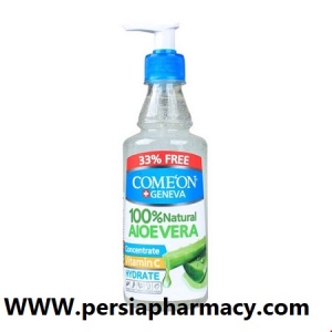 ژل آبرسان آلوئه ورا 100% طبیعی 400 میلی لیتری کامان Comeon