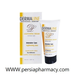 کرم روشن کننده و ضد لک حجم 45 میلی لیتر درمالاین Dermaline