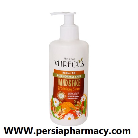 کرم مرطوب کننده پمپی دست و صورت مخصوص پوست معمولی 250 گرم ویتروس Vitreous