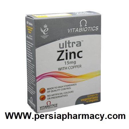 قرص اولترا زینک 60 عددی ویتابیوتیکس Vitabiotics