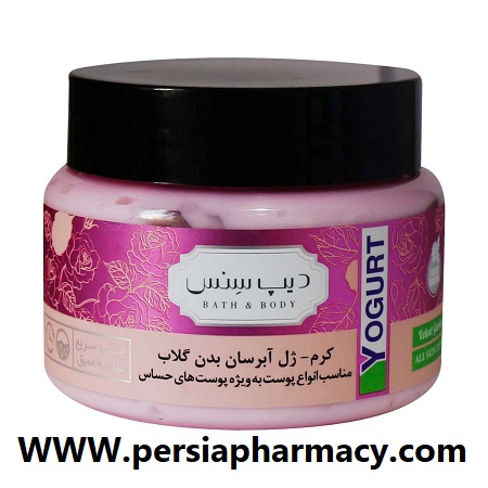 کرم ژل آبرسان بدن گلاب پوست حساس دیپ سنس 250 میلی لیتر Deep Sense