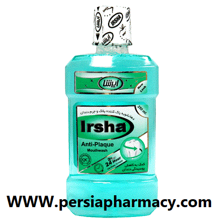 دهانشویه پاک کننده پلاک وجرم دندان 250 میلی لیتری ایرشا Irsha