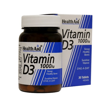 قرص ویتامین D3  هلث اید (1000واحد) HealthAid