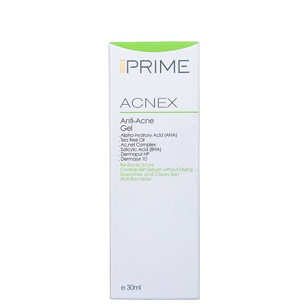 ژل پوست آکنه دار Acnex مناسب پوست های چرب و مستعدآکنه 30 میلی لیتری پریم Prime