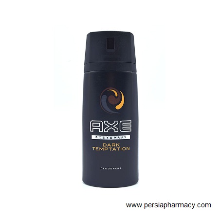اسپری دئودورانت بدن مدل دارک تمپتیشن 48 ساعته 150 میلی لیتر اکس AXE DARK TEMPETATION DEO