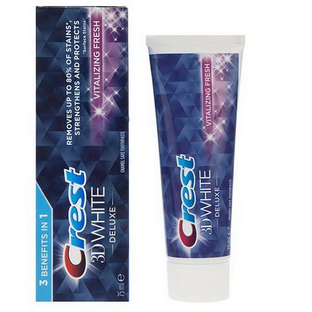 خمیر دندان کرست سری 3D White مدل Vitalizing Fresh 3In1 برند Crest