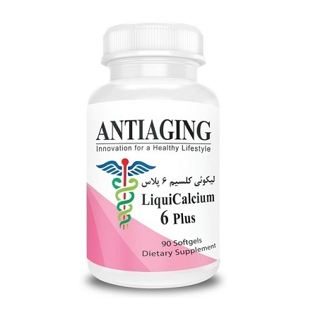 لیکوئی کلسیم 6 پلاس سافت ژل 60 عددی آنتی ایجینگ Antiaging