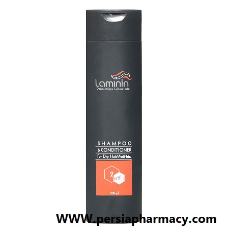 شامپوکراتینه و نرم کننده 2x1 حجم 200 میلی لیتری لامینین Laminin