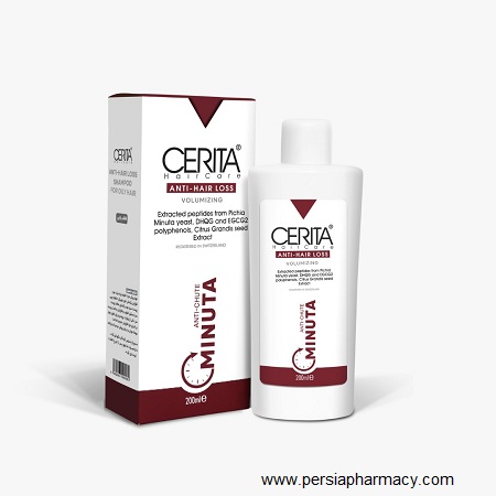 شامپو ضد ریزش مینوتا مخصوص موهای چرب 200 میلی لیتر سریتا CERITA