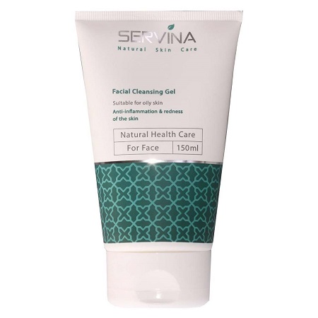 ژل شست وشوی صورت سروینا مناسب برای پوست چرب Facial Cleansing Gel Servina