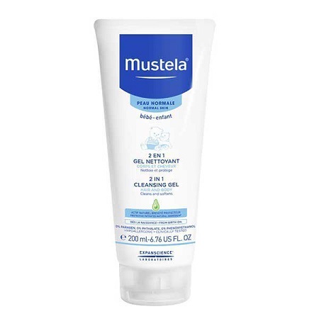 ژل شستشو دهنده مو و بدن 2 در 1 200 میلی لیتری موستلا Mustela