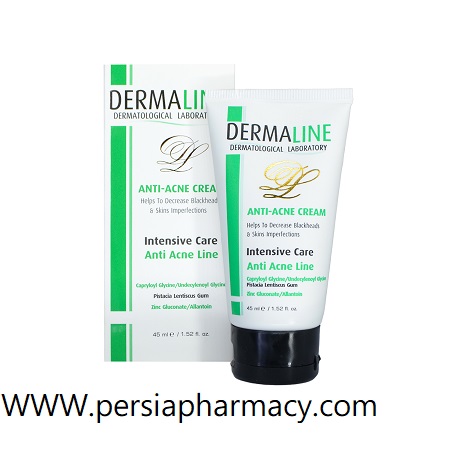 کرم مناسب پوست های جوش دار حجم 45 میلی لیتر درمالاین Dermaline