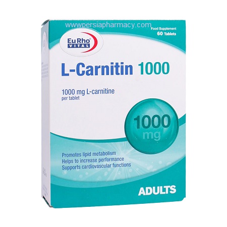 قرص ال کارنیتین 1000 میلی گرم یورویتال 60 عدد Cranitin