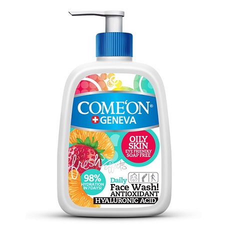 لوسیون ژل شستشوی صورت مخصوص پوست های چرب 500میلی لیتری کامان Comeon