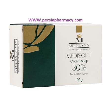 صابون کرم دار 30% مناسب انواع پوست 100 گرم مدیلن MEDILANN