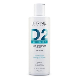 شامپو ضدشوره D2 Ichthy Dry مناسب پوست سرخشک 250 میلی لیتری پریم Prime