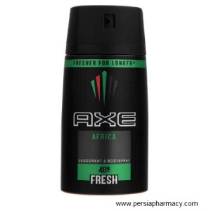 اسپری دئودورانت بدن مدل آفریقا فرش 48 ساعته اکس 150 میلی لیتر AXE AFRICA DEODORANT 