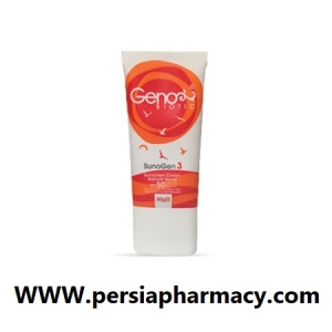 ضد آفتاب پوست چرب و مختلط SPF50 بژطبیعی ژنوبایوتیک Geno Biotic 