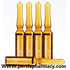 آمپول سی ویت آنتی اکسیدان و شفاف کننده 2 میلی لیتر 5 عددی سسدرما  Sesderma