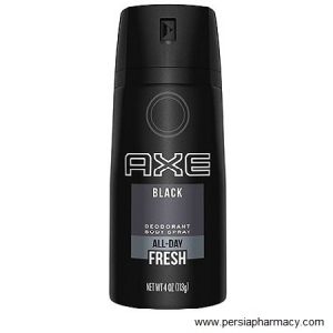 اسپری دئودورانت 48 ساعته مردانه اکس مدل بلک حجم 150 میلی لیتر AXE DEODORANT BLACK