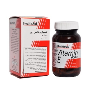 ویتامین ای کپسول 600 آی یو 30عددی E Vitamin 600 iu هلث اید
