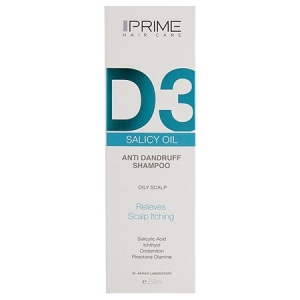 شامپوضدشور D3 Salicy Oil مناسب پوست سر چرب 250 میلی لیتر پریم Prime