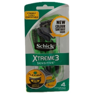 خودتراش آقایان شیک Schick مدل Xtreme3 بسته بندی 4 عددی