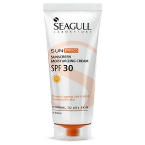 کرم ضد آفتاب مرطوب کننده SPF30 مناسب پوست معمولی تا خشک سی گل SEAGULL