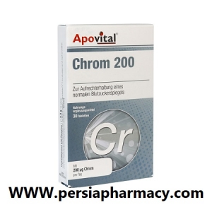 قرص کروم 200 میکروگرم 30 عددی آپوویتال Apovital
