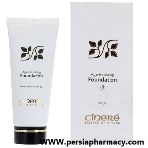 کرم پودرضدچروک شماره3 spf30 حجم 40میلی لیتری سینره Cinere