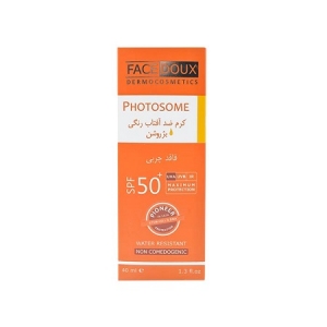 کرم ضدآفتاب رنگی بژروشن +SPF50مناسب چرب و جوشدار و حساس فیس دوکس FACEDOUX