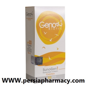 ضد آفتاب پوست چرب و مختلط SPF50 بی رنگ  ژنوبایوتیک Geno Biotic 